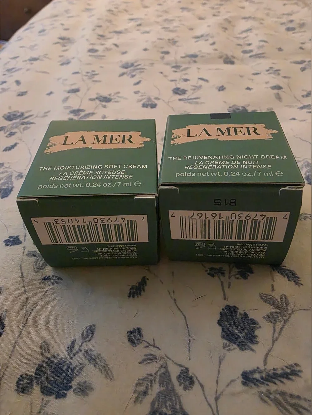 La Mer moisturizing soft cream and night cream duo .25 / 7 mL NIB